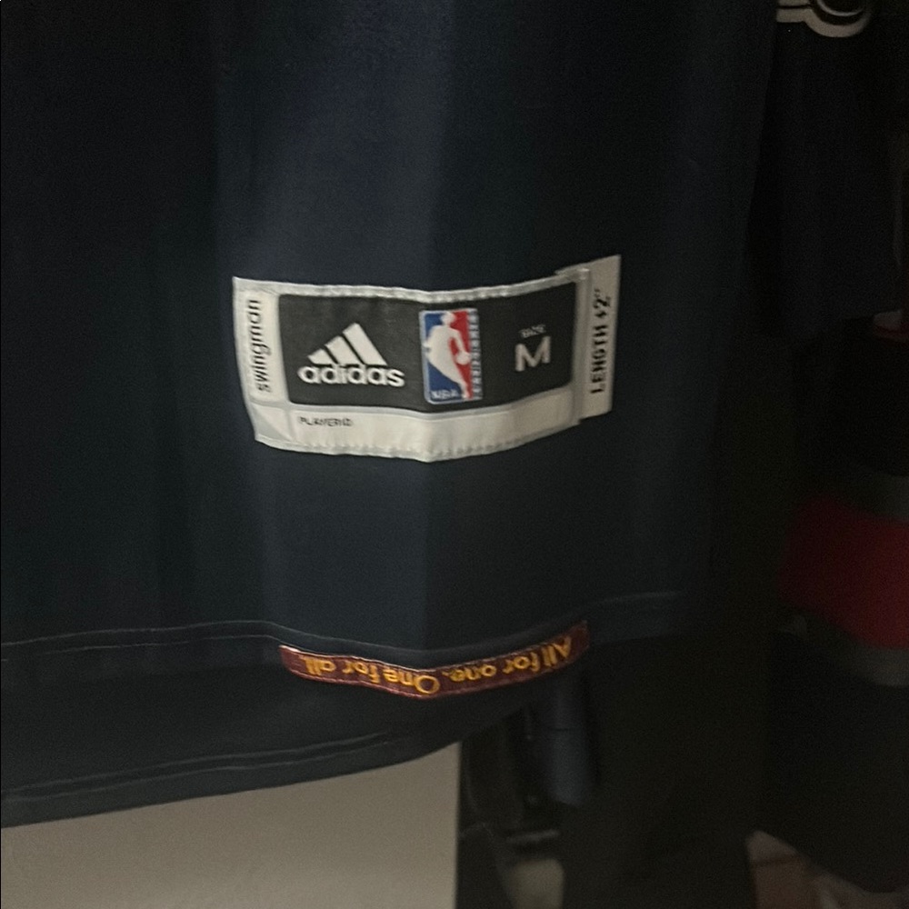 #23 LeBron James Adidas Navy Blue and Red CAVS Jersey size M - Picture 3 of 4